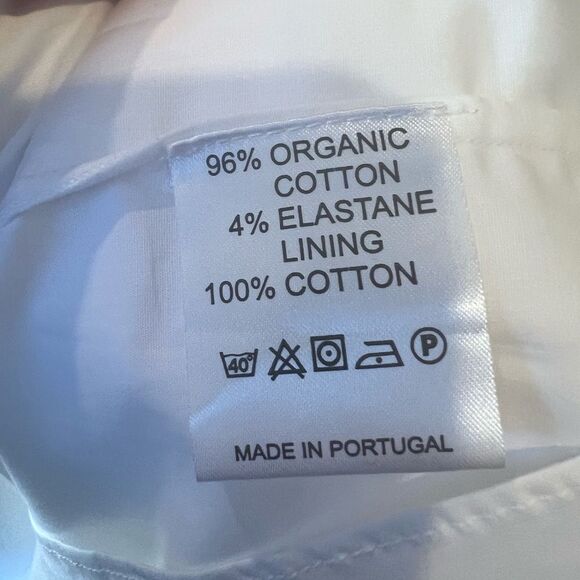 Cuyana organic cotton poplin midi dress size medium, nwt - Picture 9 of 10